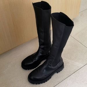 black over the knee boots